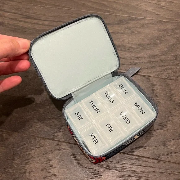 Vera Bradley Floral Travel Pill Case - Picture 2 of 4